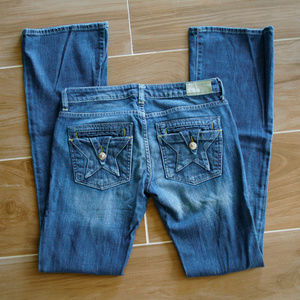 People's Liberation Star Pocket Wide Leg Jeans